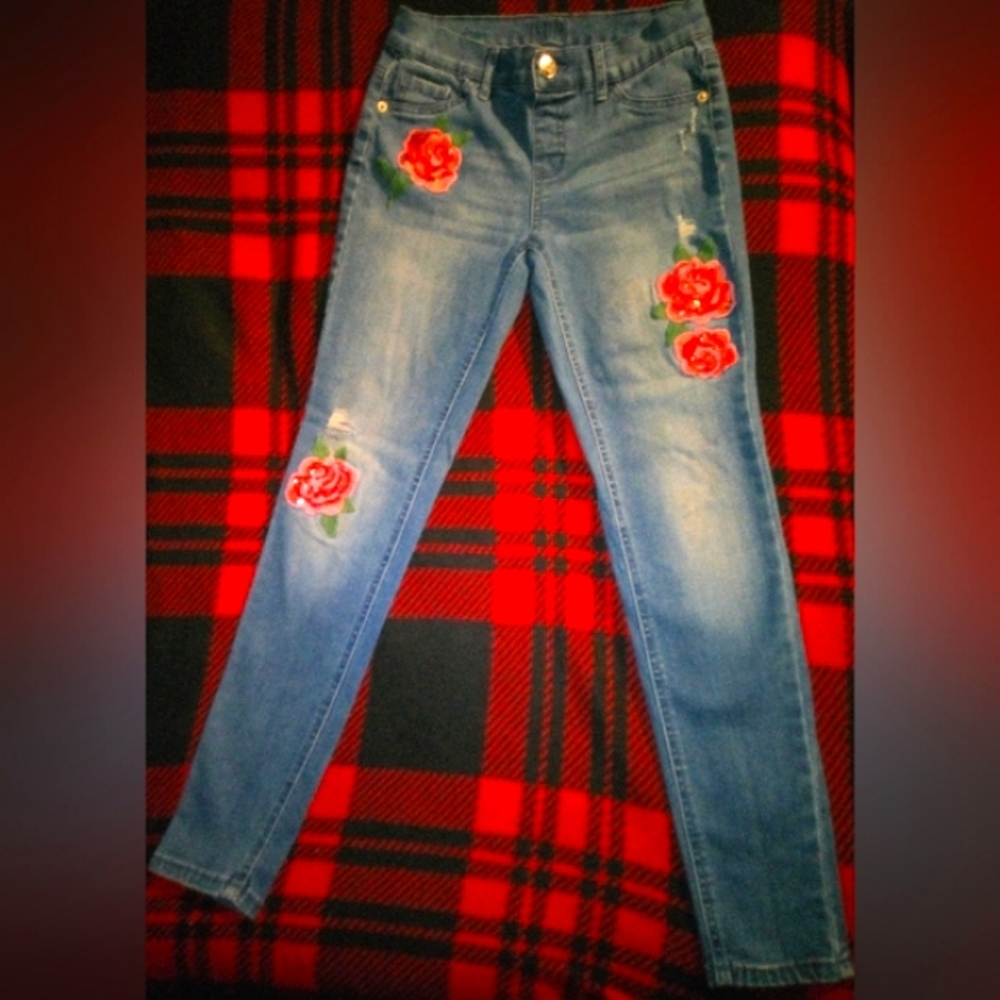 Justice Size 14 Slim Mid Rise Jeggings